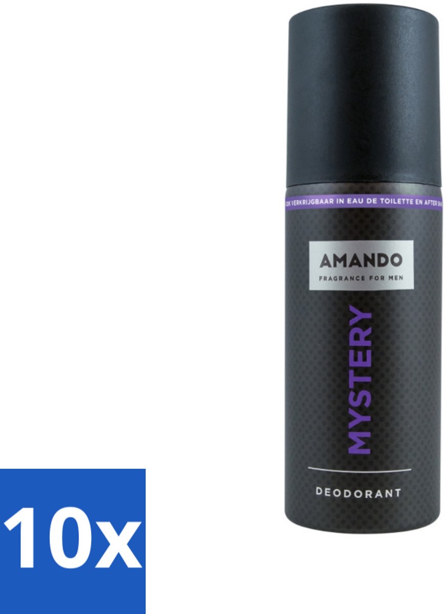 Amando - Mystery - Deodorant - Spray - 150 ml - Bulkverpakking - 10 stuks