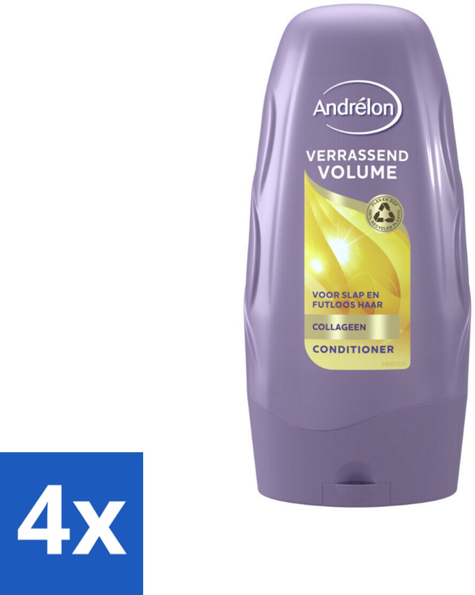 4 x Andrélon Conditioner Verrassend Volume 250 ml - Volume - Haarkleur - Haartype - Haartoon - Haartype