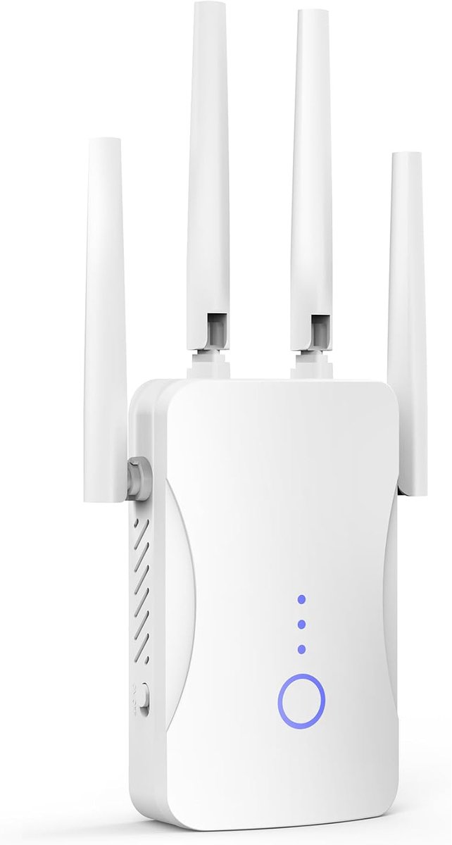 Tolvia WiFi Versterker 300 Mbps - WiFi Repeater - WiFi Extender - Signaalversterker voor Thuis - WiFi Extender - Wit
