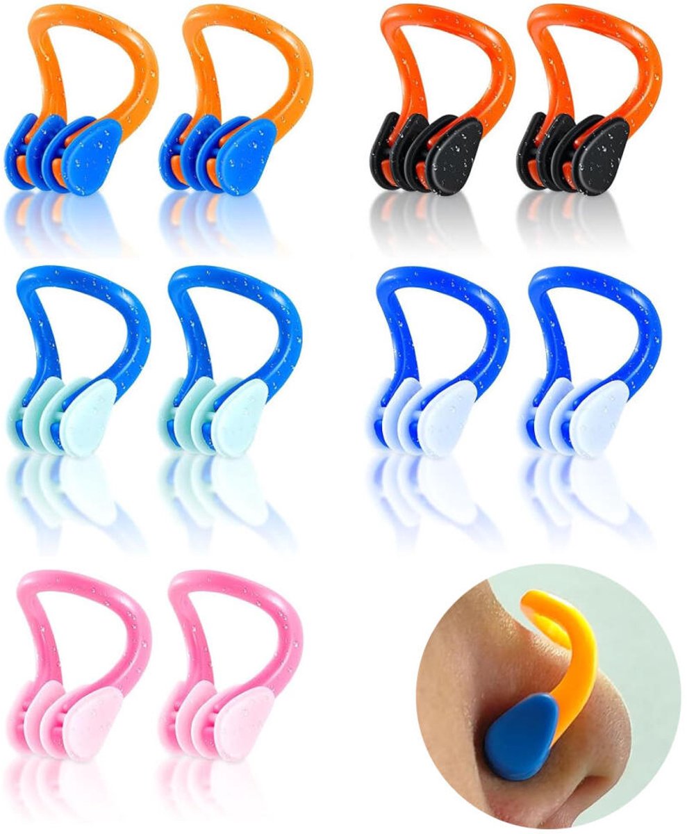 Neusklem Zwemmen - 10 Stuks - Neusklem - Neusknijper - Antislip Neusklem - Water in neus - Zwemmers - Zwemneusclip - Zwemaccessoire - Universele neusklem - Volwassenen & Kinderen