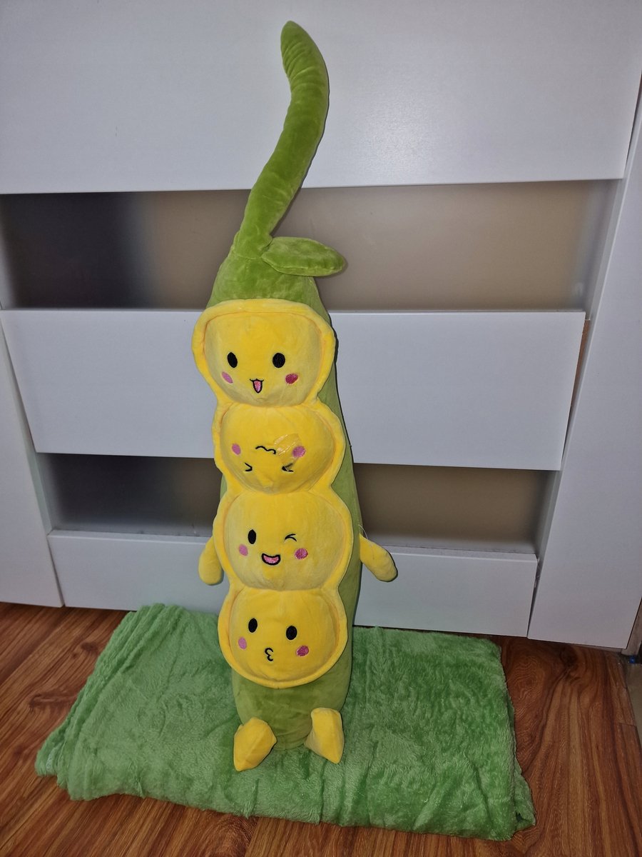 Katoen Deken Knuffel - 100x160cm - Geel/Groen