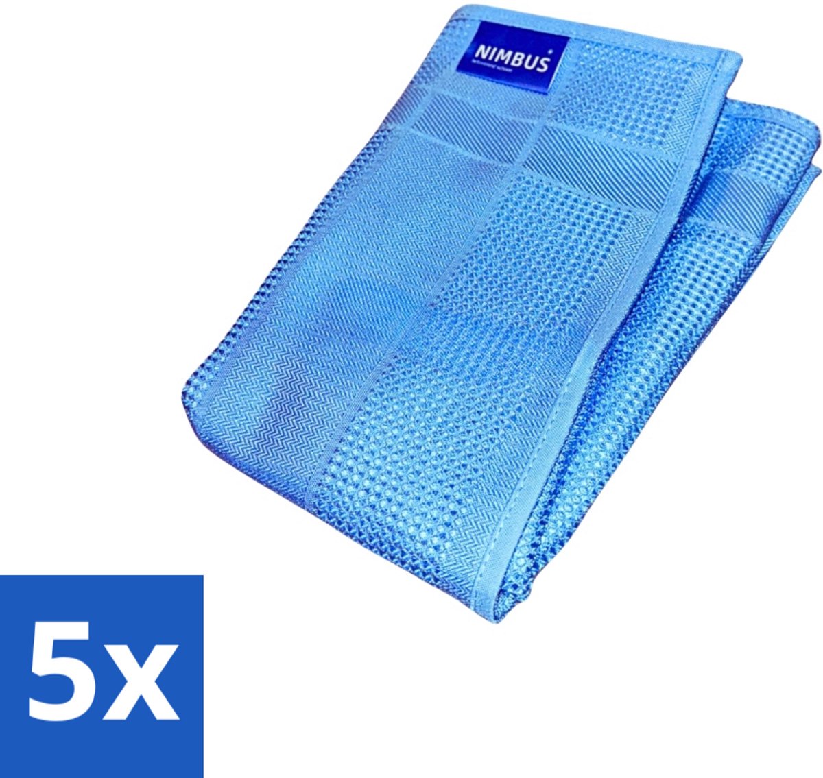 5 x NIMBUS Magic Wonderdoek 2-in-1 - Schoonmaken - Glas Schoonmaken - Spiegel Schoonmaken - Streeploos Resultaat - Doek Schoonmaken