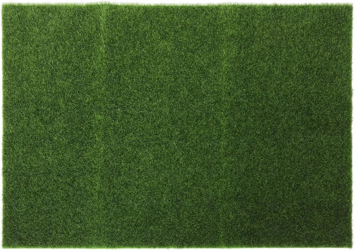 Kunstgras Mat - Realistisch Gras - Landschapsdecoratie - Weerbestendig Duurzaam - 69 x 49 cm - Groen