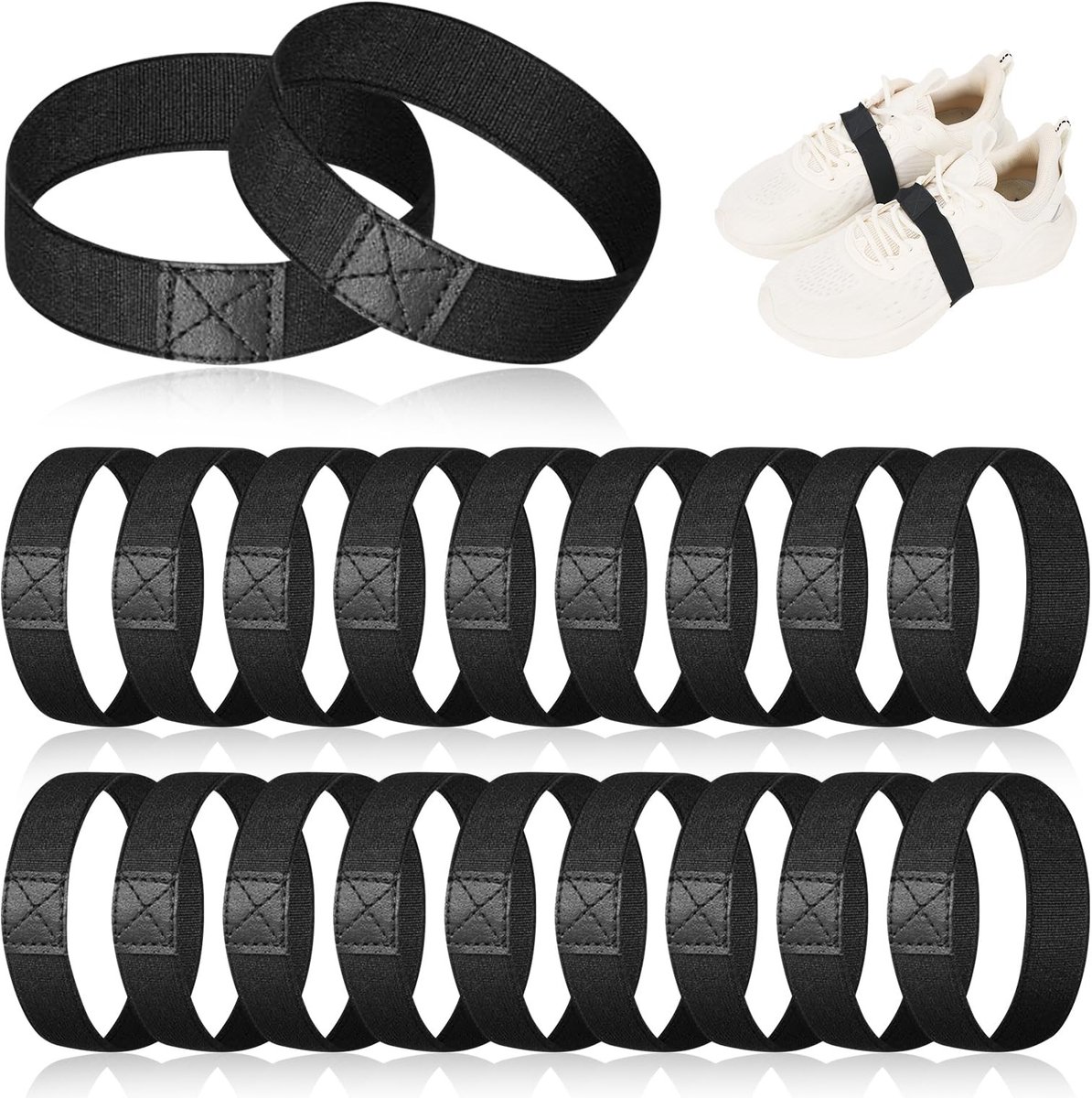 Elzusha - Set van 10 Elastische Veters voor Voetbalschoenen