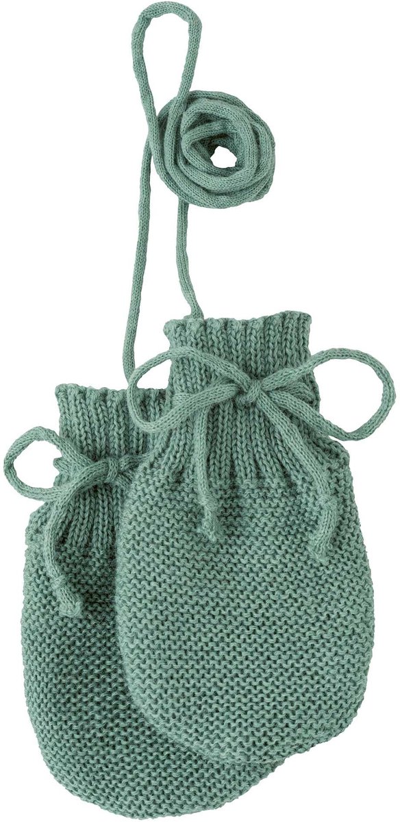 Elzusha - Gebreide Wanten voor Baby's - 100% Biologische Merinowol - Jade