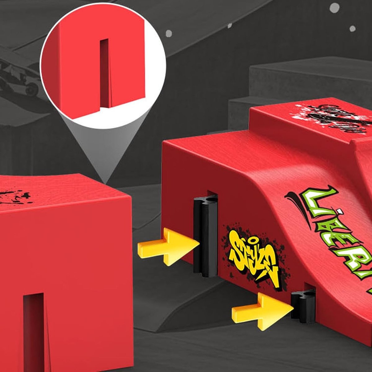 Mini Fingerboard Set met Skateboard Ramp en Reserveonderdelen voor Optimale Sporttraining en Vermaak