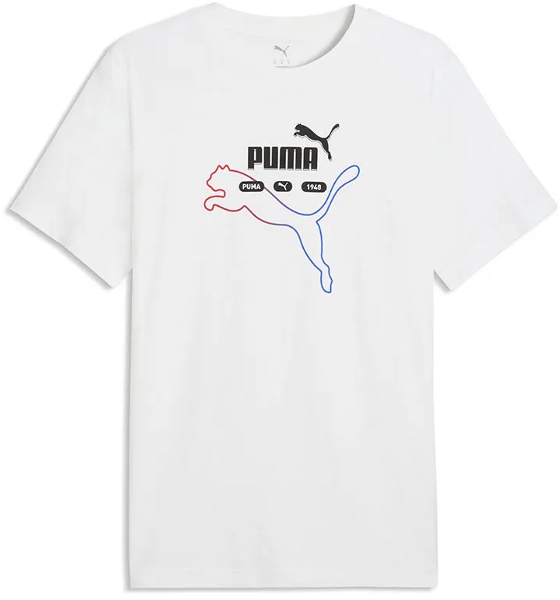 Puma Ess Logo Lab Summer T-shirt Met Korte Mouwen L Man Wit