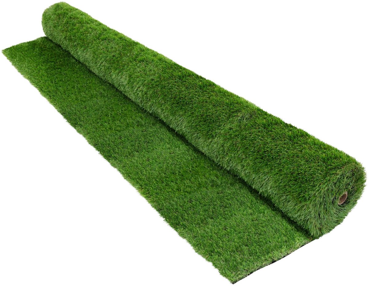 ECD Germany Kunstgras 150x900 cm 13,5 m² Groen Nepgras Grasmat Synthetisch 35 mm Dicht Zacht UV Bestendig - ShopVlot