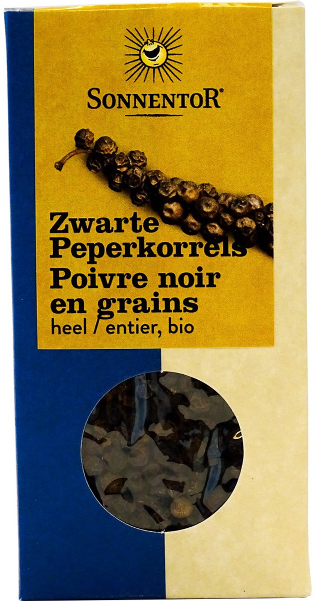 Sonnentor Peperkorrels zwart bio 55 Gram