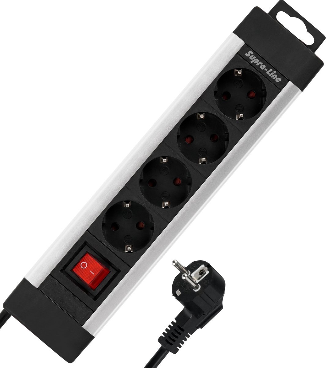 Elzusha - 4-Way Power Strip met Handmatige Schakelaar en 1.9m Kabel