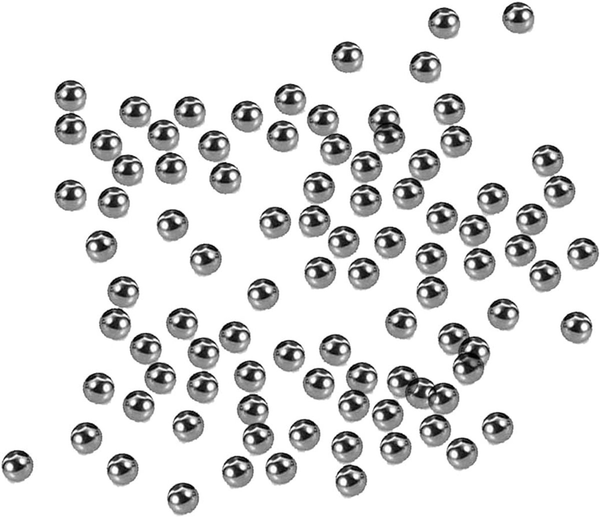 Kleurmengballen van RVS, 100 Stuks, Ideaal voor Acrylverf en Modelbouw, 5.5mm Mengballen voor Perfecte Kleurmixen