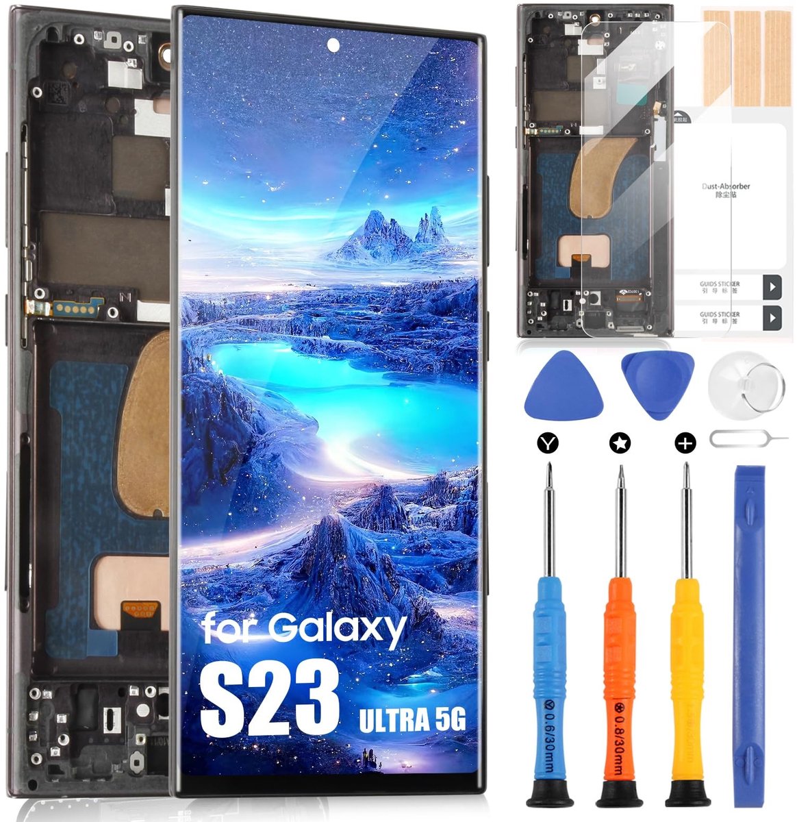 Elzusha - LCD Display voor Samsung Galaxy S23 Ultra 5G met Reparatieset