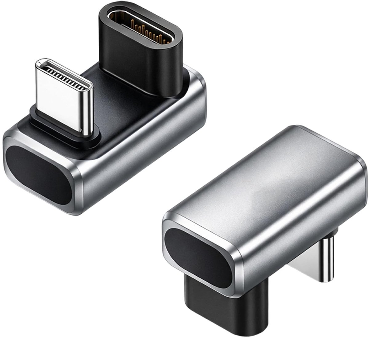Elzusha - USB C Hoekadapter 90 Graden Set van 2
