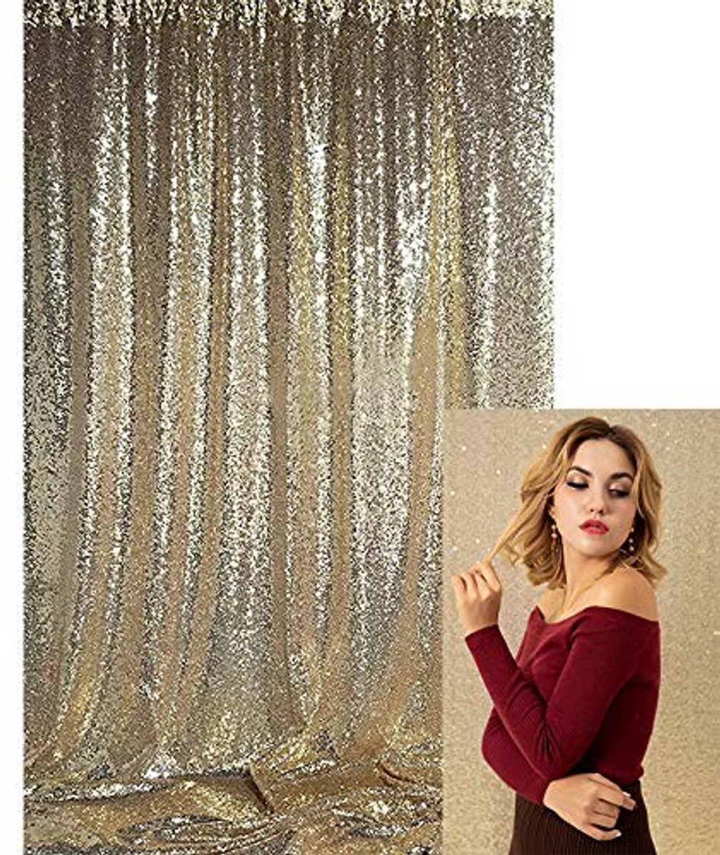 Elzusha - Champagne Gouden Fotografie Achtergrond 4x7ft