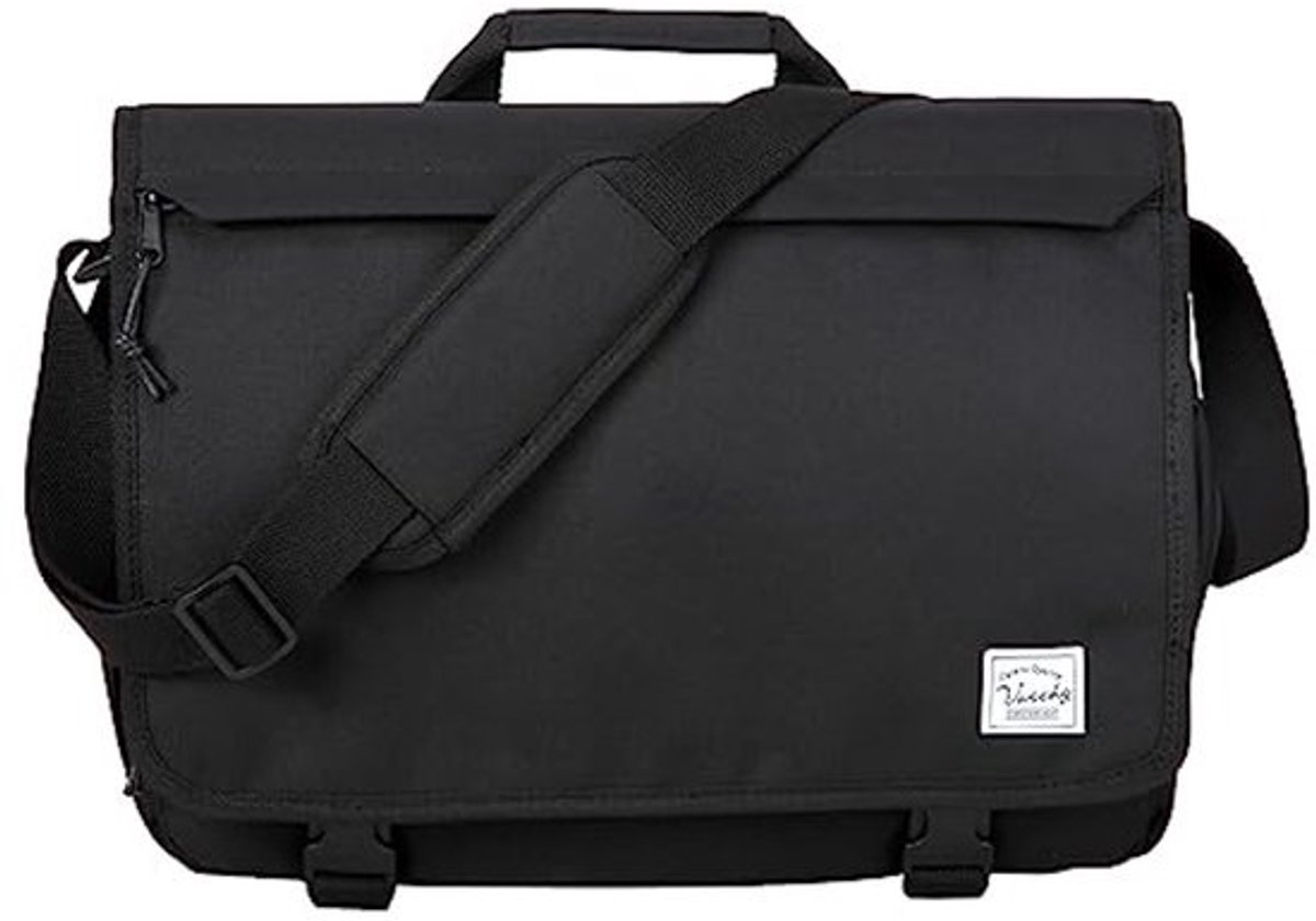 Dames en heren laptop schoudertas - Waterdichte 15.6 inch tas voor werk, college en reizen