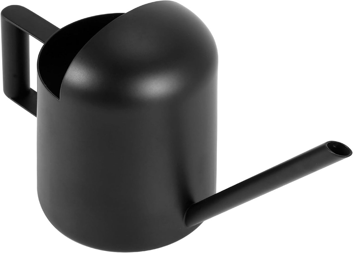 Elegante Mini Gieter van 300ml in Zwart RVS voor Planten, Ideaal voor Tuin en Binnenplanten