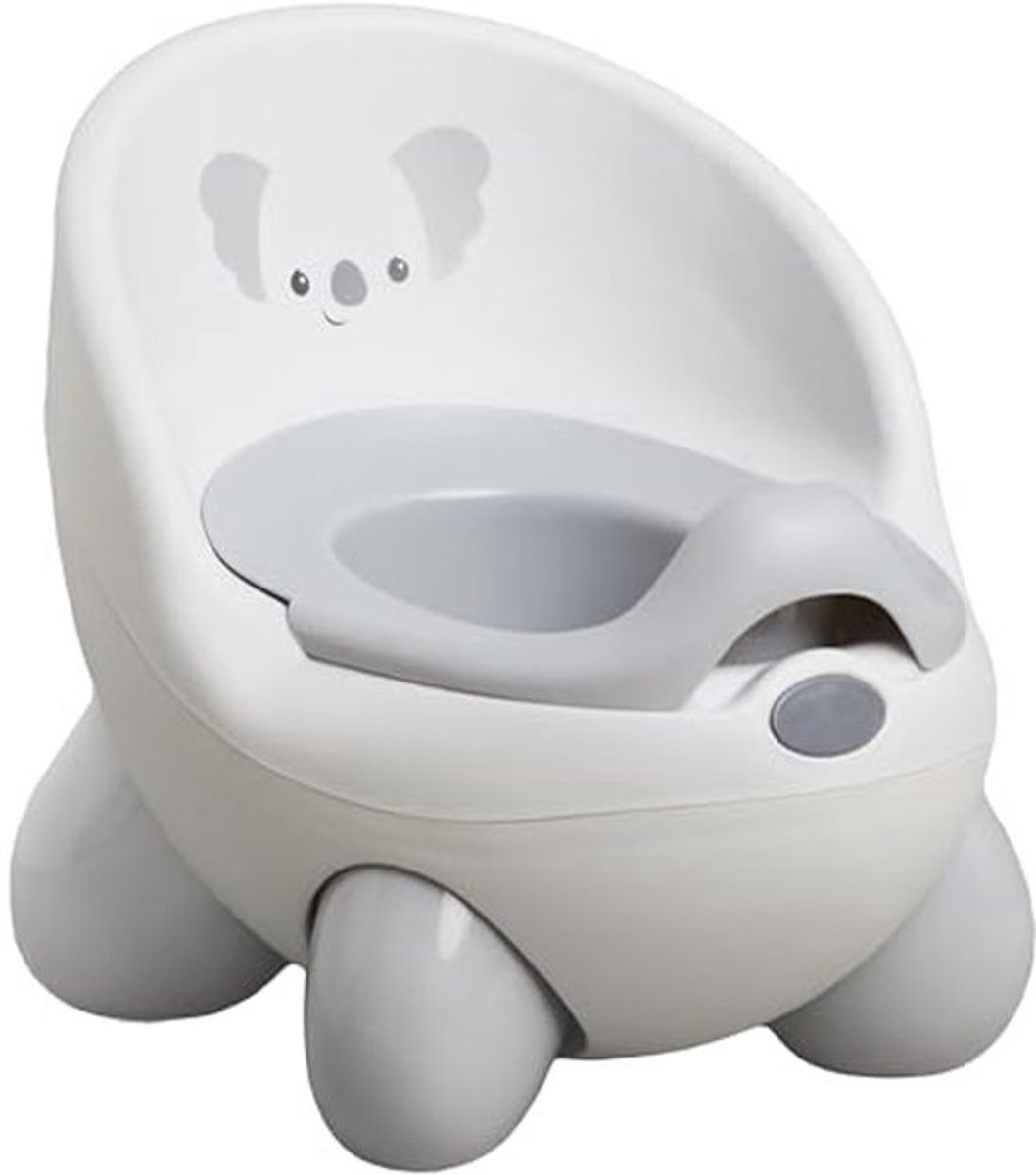 Potty Seat voor Peuters, Moderne Potty Training Toilet met Spatbescherming - Grijze Koala
