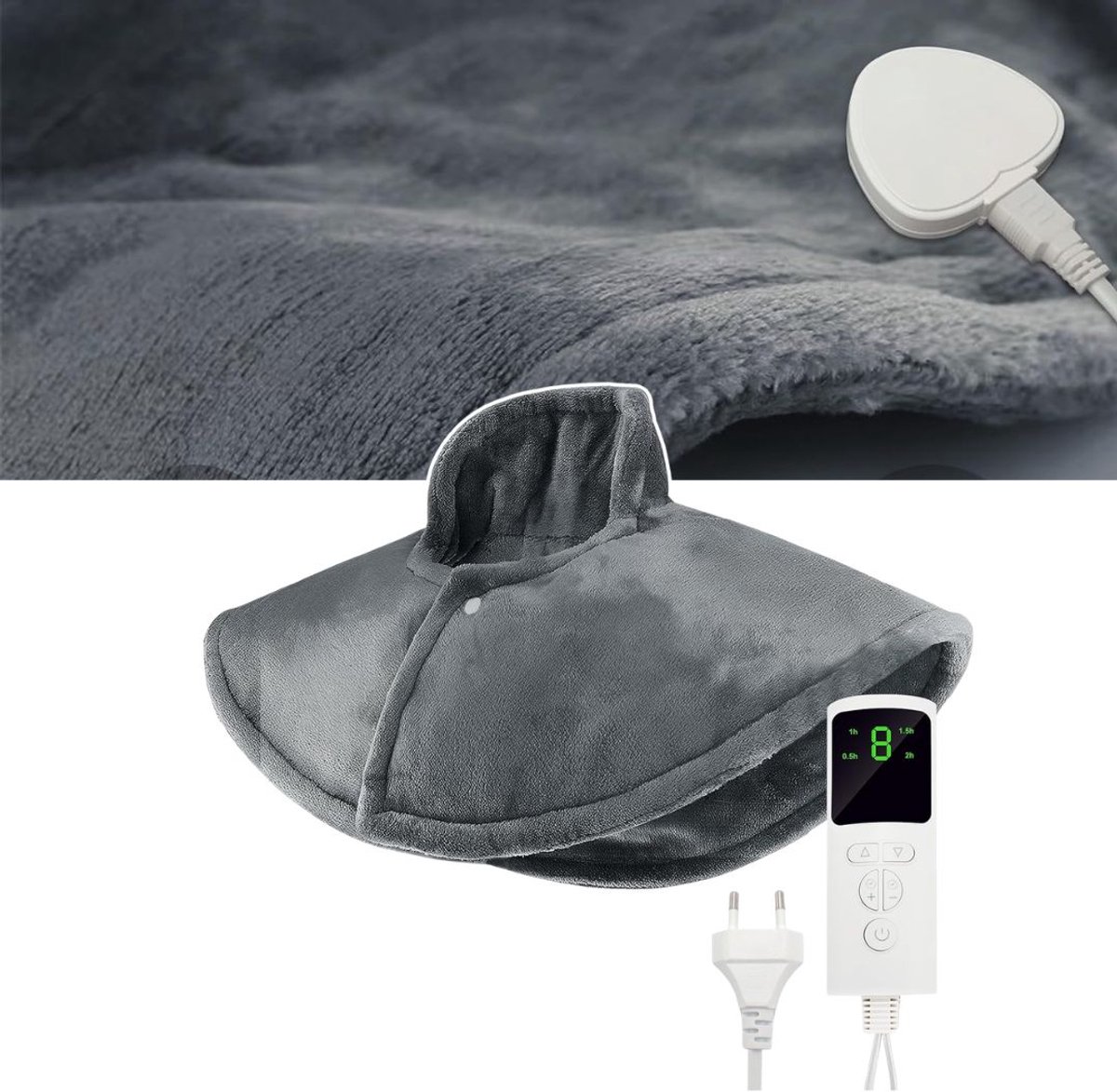 CRLYN® Warmtekussen Oplaadbaar - Verwarmingskussen - Warmtekussen Voor Rug, Schouder en Nek Elektrisch