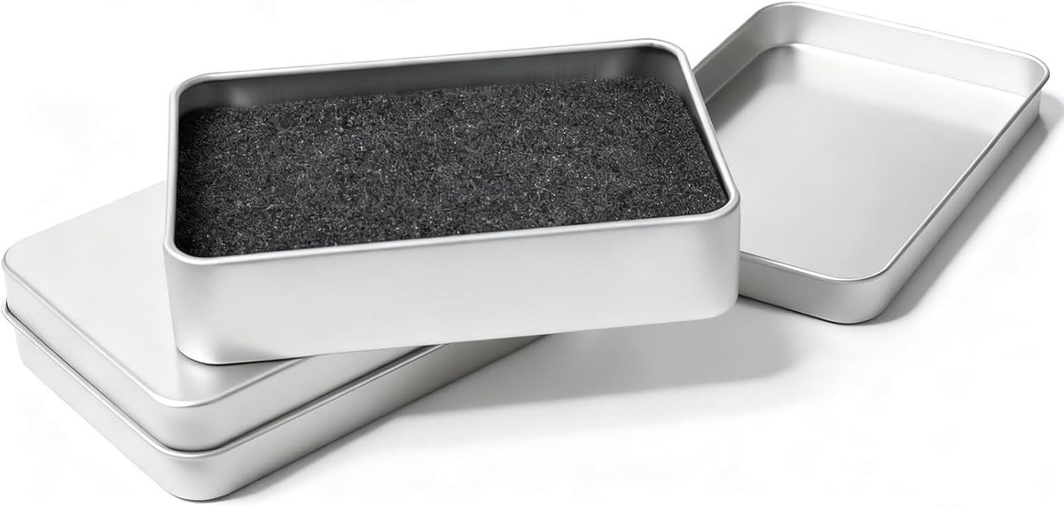 Set van 2 metalen speelkaartenboxen, lege opbergdozen voor kaarten, snoep, sleutels en kleine voorwerpen thuis