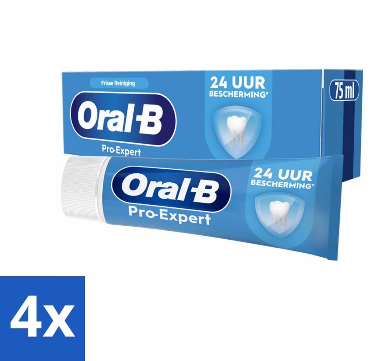 4 x Oral-B - Pro-Expert – Tandpasta – Intense Reiniging – 75 ml - Tandpasta - Tandplak - Fluoridetandpasta - Mondhygiëne - Tandvlees
