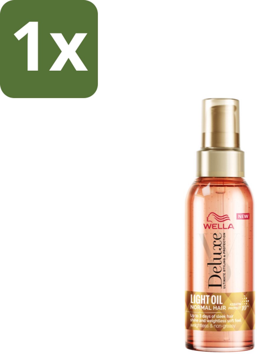 1 x Wella – Deluxe Oil Light – Haarolie – 100 ml - Haarolie - Glans - Gezond Haar - Voeding - Anti-pluis