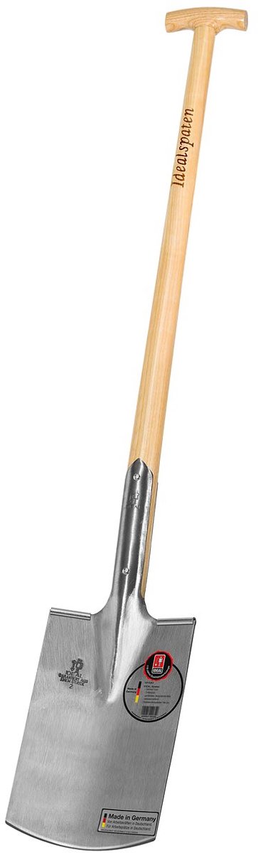 Bouwschop IDEAL met houten steel, 285x180 mm, 85 cm — afbeelding 5