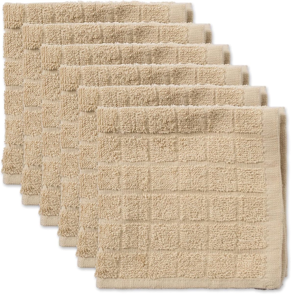 Pannenlappen badstof - Solide ruit - 30,5 x 30,5 cm - Ultra absorberend - Voor Keuken