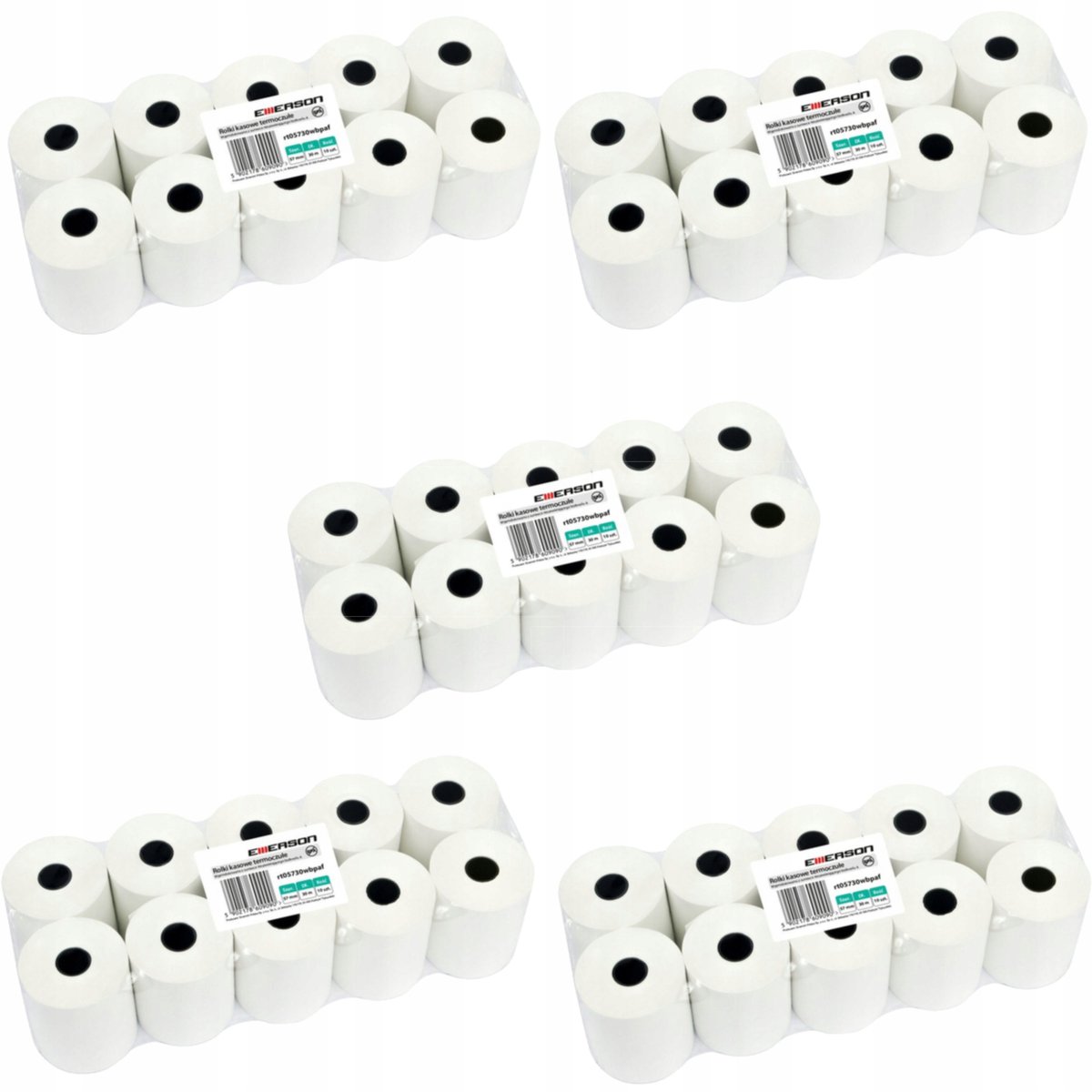 Thermische kassarollen 57x20mm - 10 stuks