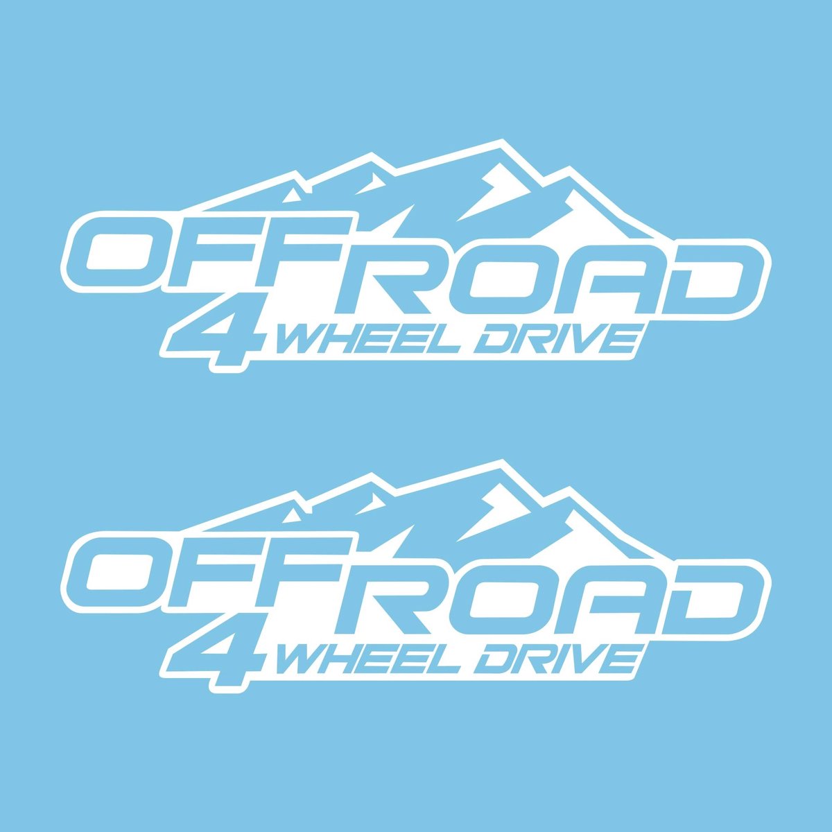 Elzusha - Off Road Stickers voor Auto's - Set van 2