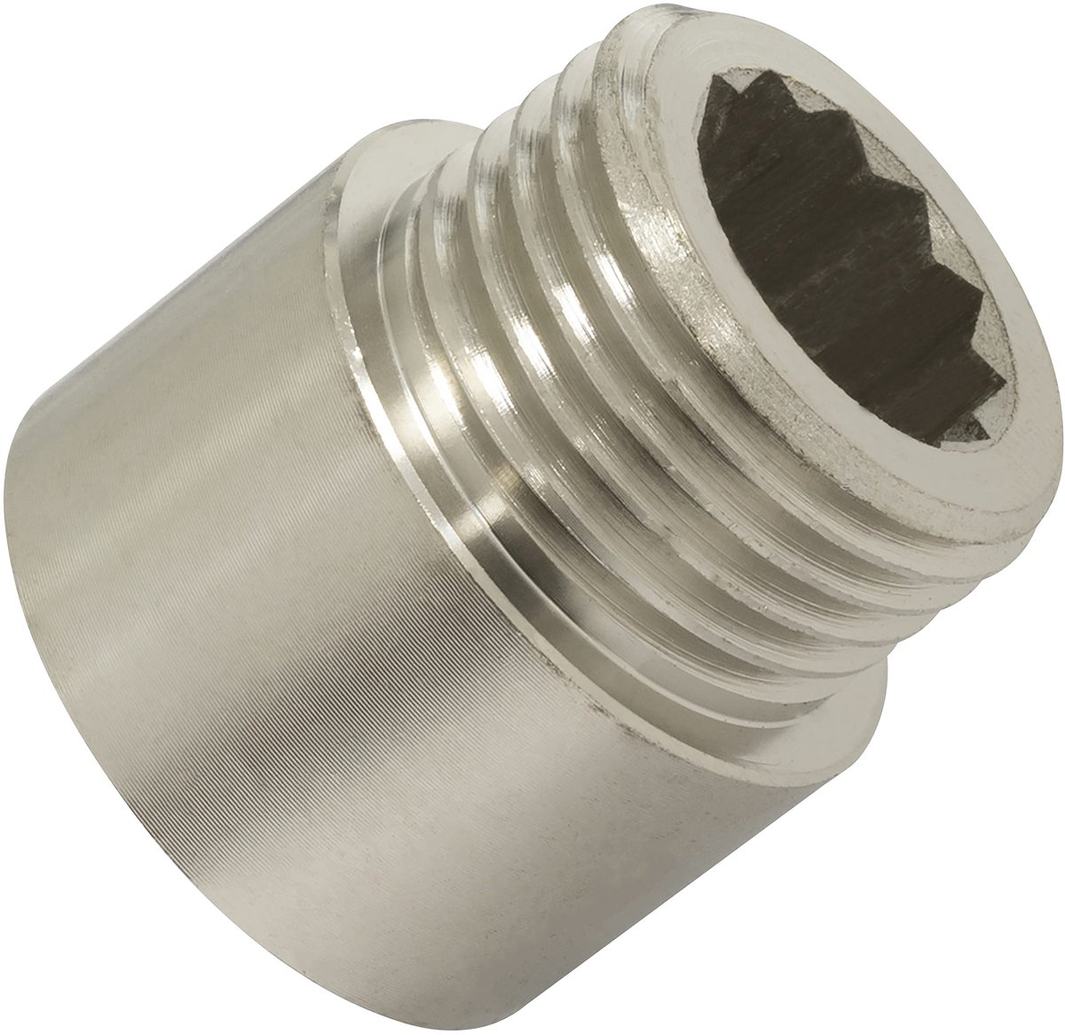 Elzusha - C66883 - Rechte Schroefverbinder Extensie - 1/2" Draad (15 mm)