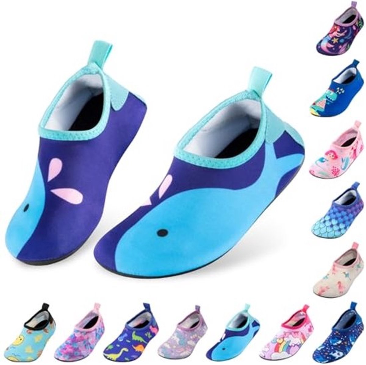 Owanvion Waterschoenen, voor kinderen, sneldrogend, antislip, blote voeten, zwemmen, aquasokken, voor strand, zwembad, voor jongens, meisjes, peuters, zuigelingen