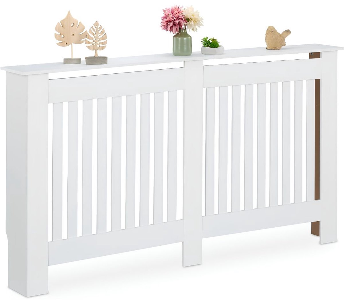 SP® Radiator ombouw - Radiatorombouw kant en klaar - Radiatoromkasting - Wit - 19cm x 152cm x 83cm