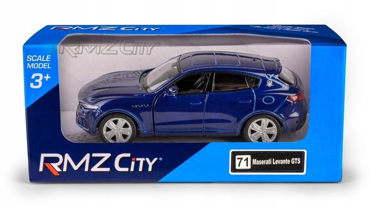 RMZ 5 Maserati Levante GTS 2019 Blauw - Metalen Speelgoedauto