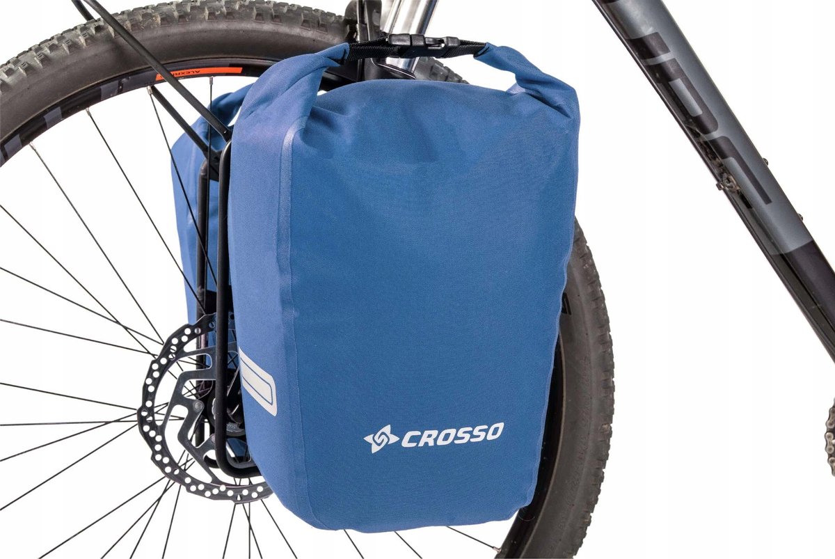 Crosso Twist 30 Rail Fietstassen Set - Blauw