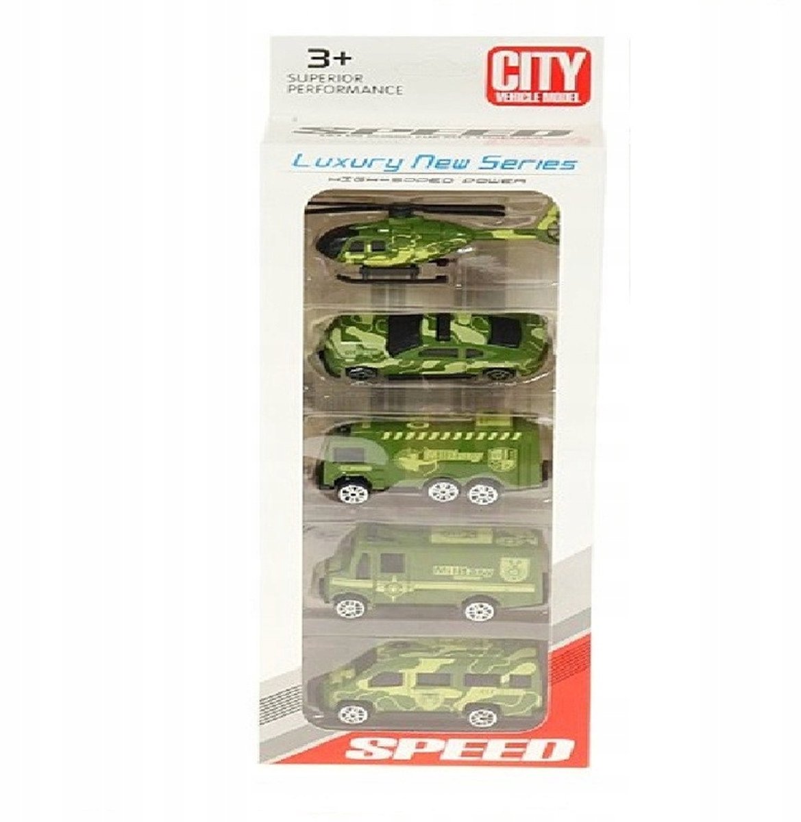 Legervoertuigen "Leger - 2" - Set van 5 stuks