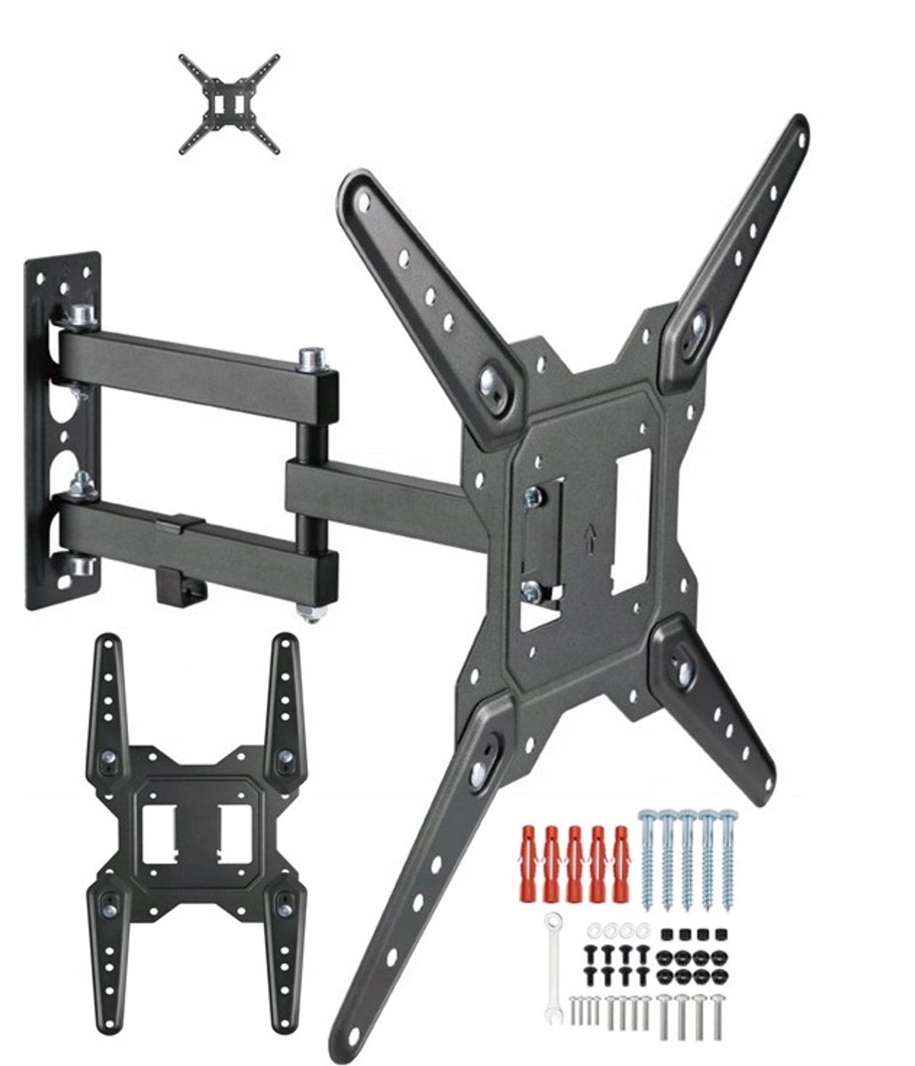 Universele Draaibare TV Muurbeugel - 14-55 inch, 30 kg