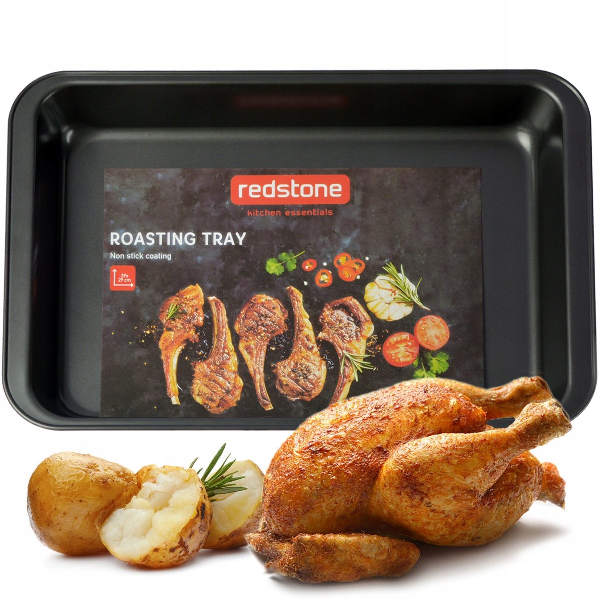 Roestvrijstalen Bakplaat 42x28,5 cm - Anti-aanbaklaag