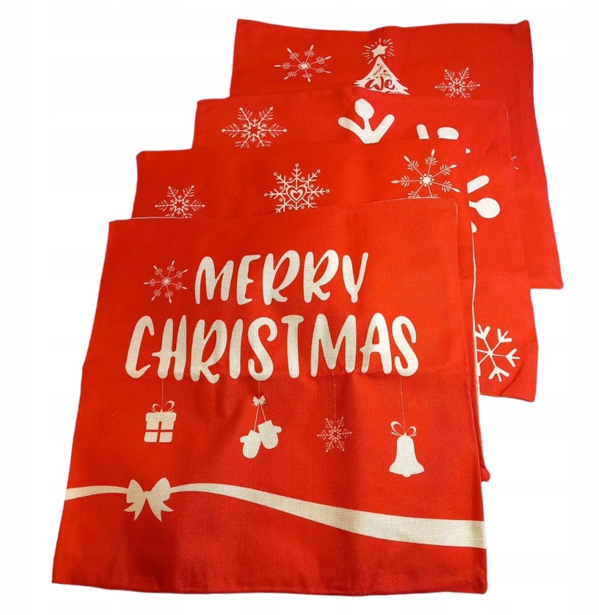 Kerst Kussenhoes Set 4x 45x45cm Jasiek Decoratie