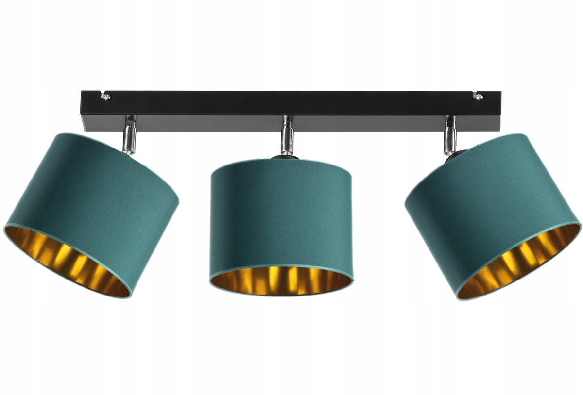 Merkloze Plafondlamp Goudkleurig Verstelbaar 3-lichts E27
