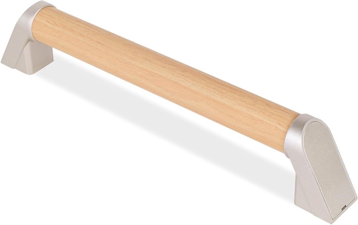 Houten Steungreep - Badkamer Leuning - Veilige Ondersteuning - Vochtbestendig Ontwerp - 40 cm - Licht Hout