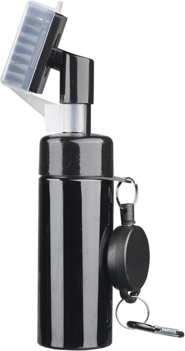 Golfclubreinigingsborstel, golfclubreinigingsborstel met spuitfles, golfclubreinigingsset - met dop en uitschuifbare clip, essentieel golfaccessoire voor mannen, beste golfcadeau voor mannen - zwart.