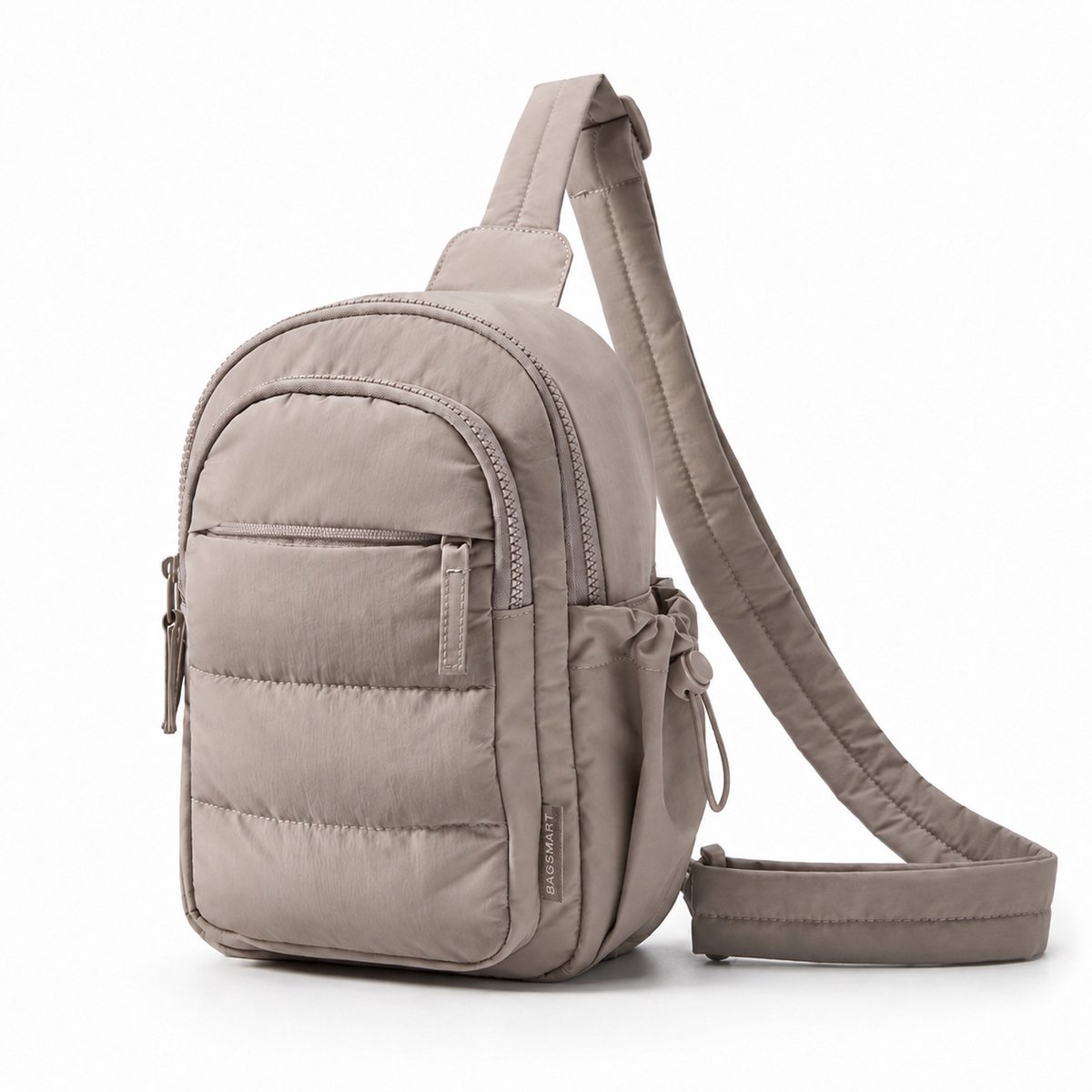 Ulisem - Schoudertas Dames - Kleine Crossbody Tas - Puffer Schoudertas - Handtas Dames - Heuptas - Reistas - Voor Reizen, Wandelen & Dagelijks Gebruik - Khaki