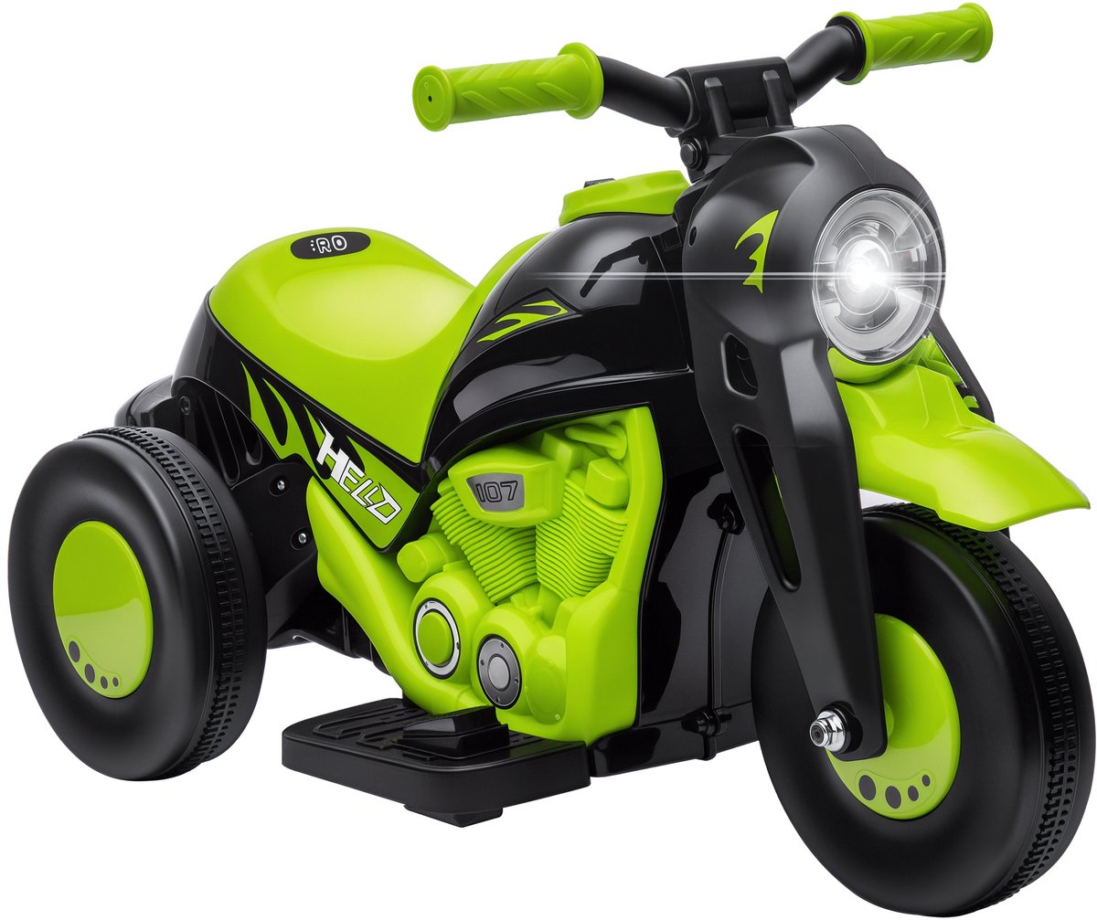 AIYAPLAY - Elektrische motorfiets - Kunststof - 80x36x43,5cm - Groen