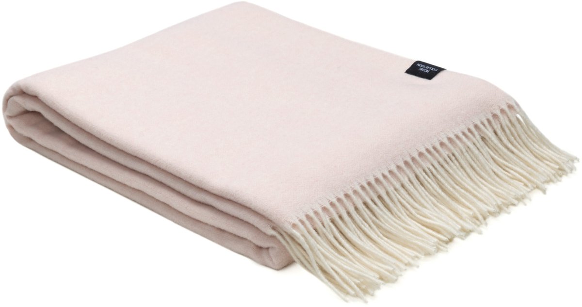 WOOOL Plaid - CASHMERE Classic (Roze) - 140x200cm - Kasjmier Wol