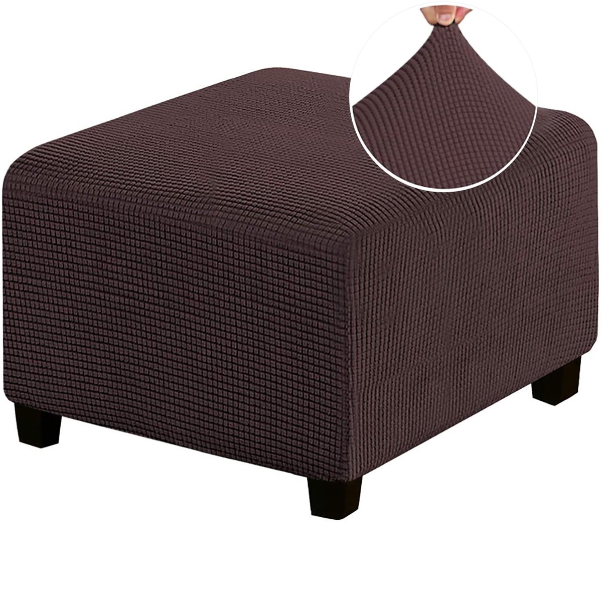 Solidchoice - Wasbare Super Zachte Ottomankap met Antislip