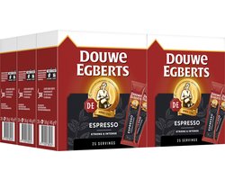 Douwe Egberts Espresso Sticks Oploskoffie  - 6 x 25 zakjes