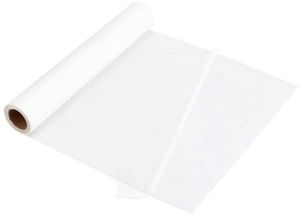 Strijkbare plakfolie - Patch - Dubbelzijdig - Permanente lijm - DIY en naaiaccessoires - Geschikt voor strijken - Wit - Handwerken - Toebehoren