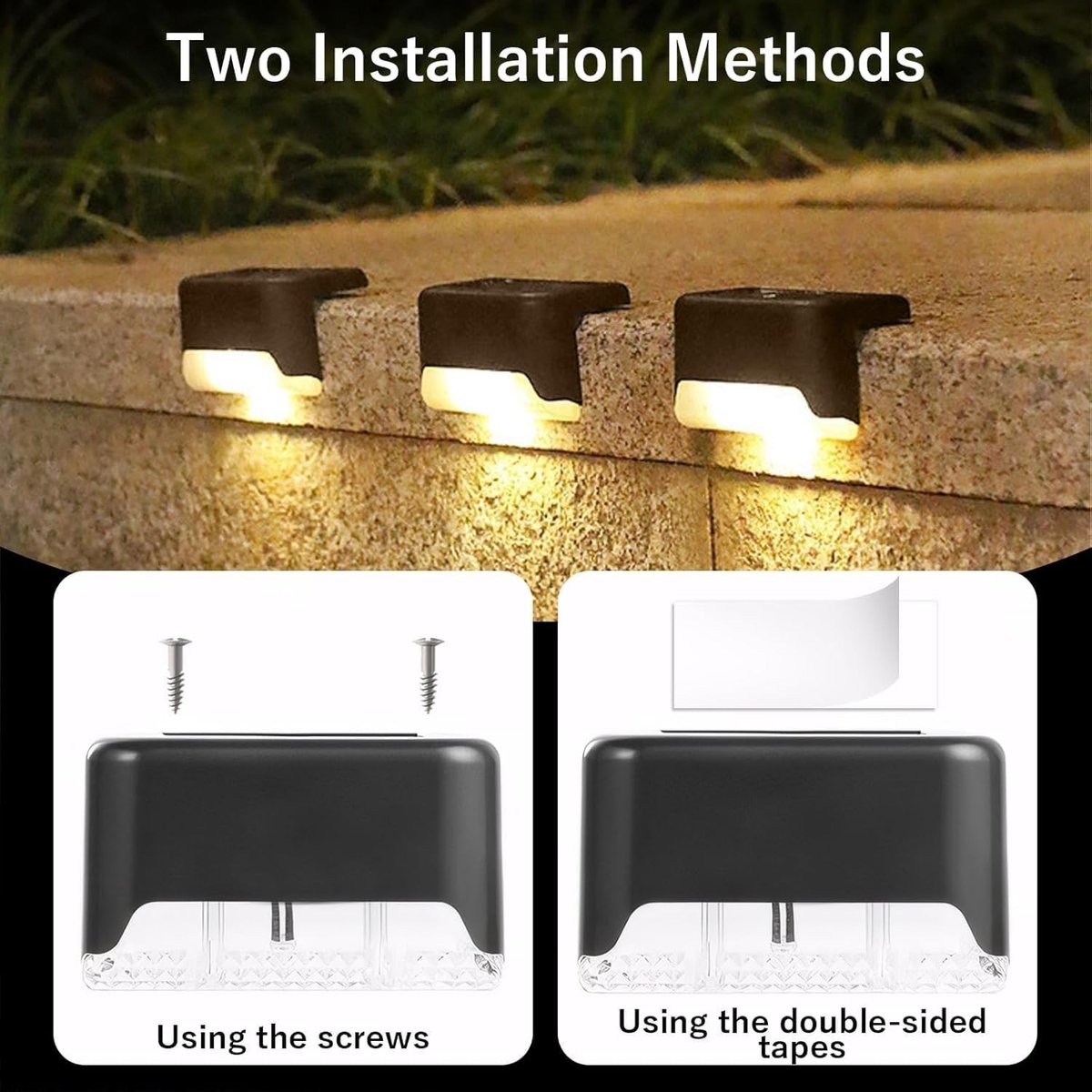 Tuinfakkels en Trapverlichting, 16 Stuks, Waterdichte LED Solar Lampen voor Balkon en Tuin
