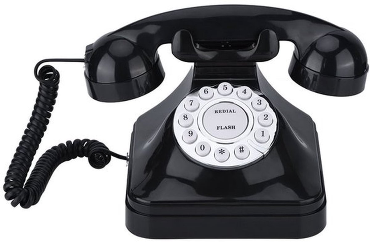Vaste Telefoon Vintage Uiterlijk - Antislipvoet - Multifunctie - Eenvoudige Bediening - Traditionele Bel Ring - Decoratie voor in Huis - Retro Telefoon