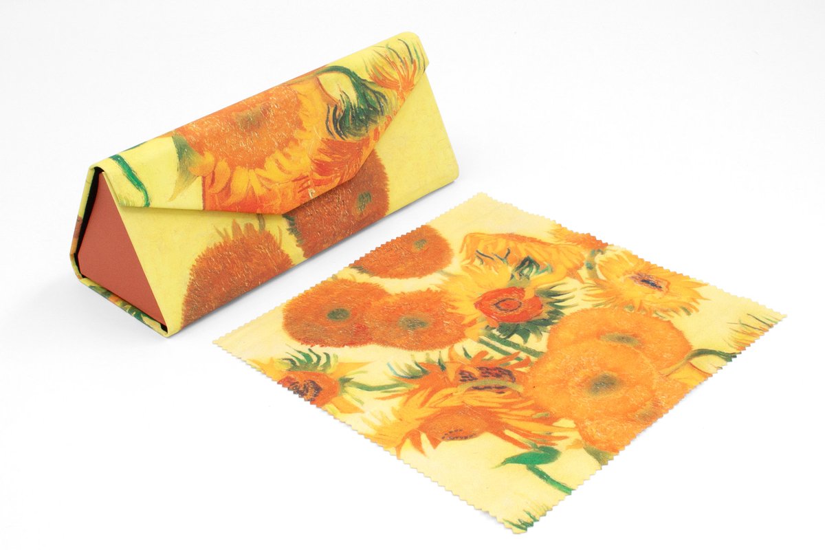 Lanzfeld - Brillenkoker - Opvouwbaar - met Lensdoekje - Van Gogh - Zonnebloemen